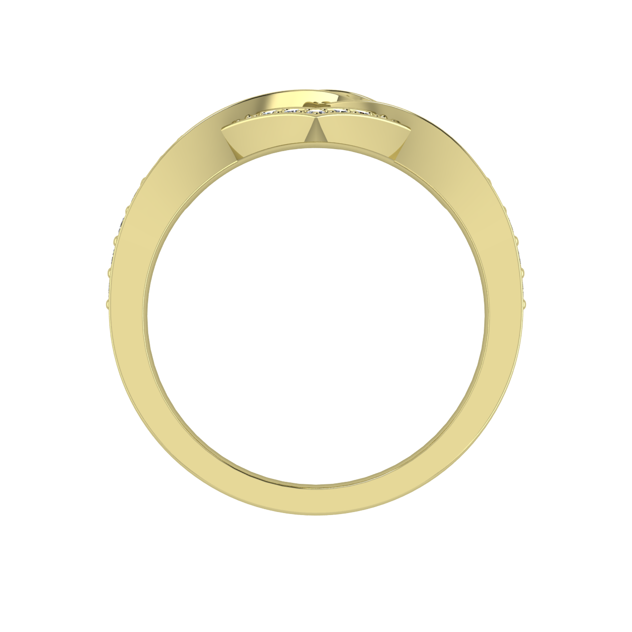 FASHION DIAMONDS  HEART  TWISTING  RINGS & BANDS